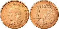 Euro Cent 2002 R Vatikanstadt UNZ, Copper Plated Steel, KM:341 UNZ
