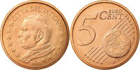5 Euro Cent 2002 R Vatikanstadt UNZ, Copper Plated Steel, KM:343 UNZ
