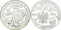 Poland 10 Zlotych Coin, Warsaw, BE, Silver, KM:833 -