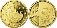 San Marino 50 Euro Cent Proof, Brass, KM:484 -