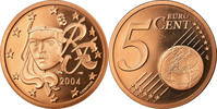 France 5 Euro Cent BE, Copper Plated Steel, KM:1284 -
