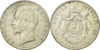 France 5 Francs Coin, Napoleon III, Napoléon III, Paris -