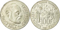 France 100 Francs Coin, Germinal, Silver, KM:957, Gadoury:900 -