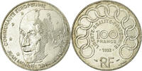France 100 Francs Coin, Jean Monnet, Silver, KM:1120 -
