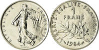 France Franc Coin, Semeuse, Paris, Nickel, KM:925.1 -
