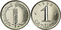 France Centime Coin, Épi, Paris, Stainless Steel, KM:928 -