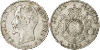 France 5 Francs Coin, Napoleon III, Napoléon III, Strasbourg -