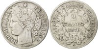 France 2 Francs Coin, Cérès, Paris, Silver, KM:817.1 -