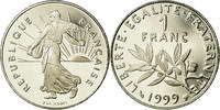 France Franc Coin, Semeuse, Paris, BE, Nickel, KM:925.2 -