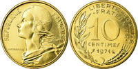 France 10 Centimes Coin, Marianne, Paris, Aluminum-Bronze -