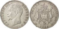 France 5 Francs Coin, Napoleon III, Napoléon III, Lyon -