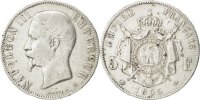 France 5 Francs Coin, Napoleon III, Napoléon III, Paris -