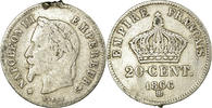 France 20 Centimes Coin, Napoleon III, Napoléon III, Strasbourg -
