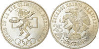 Mexico 25 Pesos Coin, Mexico City, Silver, KM:479.1 -