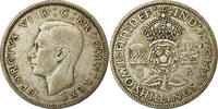 Great Britain Florin, Two Shillings Coin, George VI, Silver -