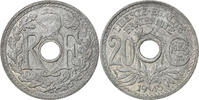 France 20 Centimes Coin, Paris, Zinc, KM:E88, Gadoury:324 -