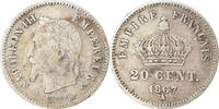 France 20 Centimes Coin, Napoleon III, Napoléon III, Paris -