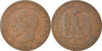 France 5 Centimes Coin, Napoleon III, Napoléon III, Lyon -
