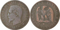 France 5 Centimes Coin, Napoleon III, Napoléon III, Bordeaux -