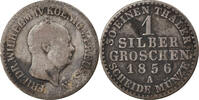 German States Silber Groschen Coin, PRUSSIA, Friedrich Wilhelm -