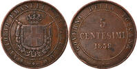 ITALIAN STATES 5 Centesimi Coin, TUSCANY, Provisional Government -