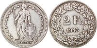 Switzerland 2 Francs Coin, Bern, Silver, KM:21 -