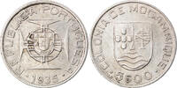 Mozambique 5 Escudos Coin, Silver, KM:62 -