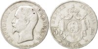 France 5 Francs Coin, Napoleon III, Napoléon III, Paris -