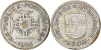 Mozambique 2-1/2 Escudos Coin, Silver, KM:61 -