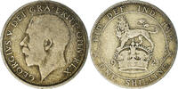 Great Britain Shilling Coin, George V, Silver, KM:816a -