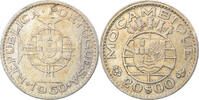 Mozambique 20 Escudos Coin, Silver, KM:80 -