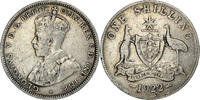 Great Britain Shilling Coin, George V, Silver, KM:816a -