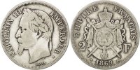 France 2 Francs Coin, Napoleon III, Napoléon III, Strasbourg -