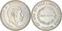 Denmark 2 Kroner Coin, Christian X, Copenhagen, Silver -
