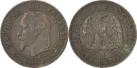 France 2 Centimes Coin, Napoleon III, Napoléon III, Bordeaux -