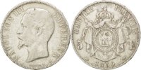 France 5 Francs Coin, Napoleon III, Napoléon III, Paris -