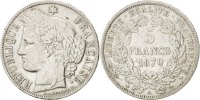 France 5 Francs Coin, Cérès, Paris, Silver, KM:819 -