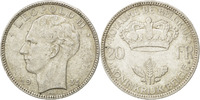 Belgium 20 Francs, 20 Frank Coin, Silver, KM:105 -