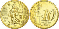 France 10 Euro Cent Proof, Brass, KM:1285 -