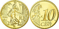 France 10 Euro Cent Proof, Brass, KM:1285 -