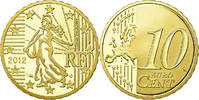 France 10 Euro Cent Proof, Brass, KM:1410 -