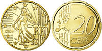 France 20 Euro Cent Proof, Brass, KM:1411 -