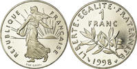 France Franc Coin, Semeuse, Paris, Proof, Nickel, KM:925.2 -