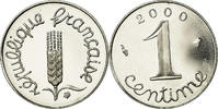 France Centime Coin, Épi, Paris, Proof, Stainless Steel -