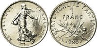 France Franc Coin, Semeuse, Paris, Nickel, KM:925.1 -