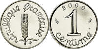 France Centime Coin, Épi, Paris, Stainless Steel, KM:928 -