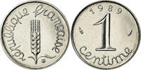 France Centime Coin, Épi, Paris, Stainless Steel, KM:928 -