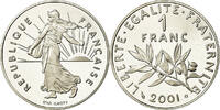 France Franc Coin, Semeuse, Paris, Proof, Nickel, KM:925.2 -