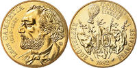 France 10 Francs Coin, Gambetta, Paris, Nickel-Bronze -