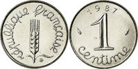 France Centime Coin, Épi, Paris, Stainless Steel, KM:928 -
